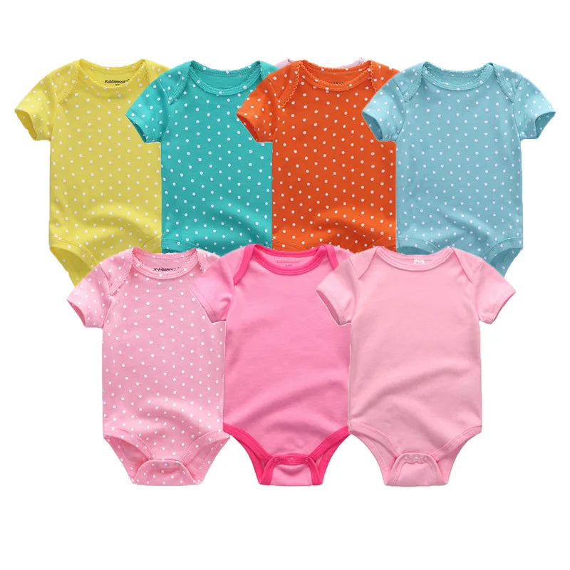 Newborn Baby Clothing 7Pcs/Lot Infant Bodysuits 100%Cotton