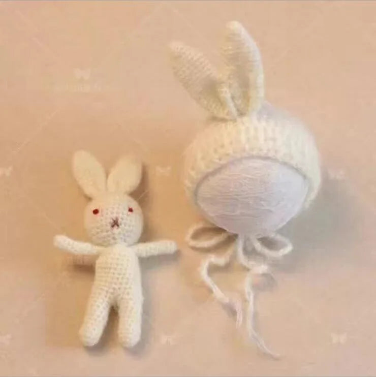 Newborn Cartoon chicken Doll Crochet Knit Accessory