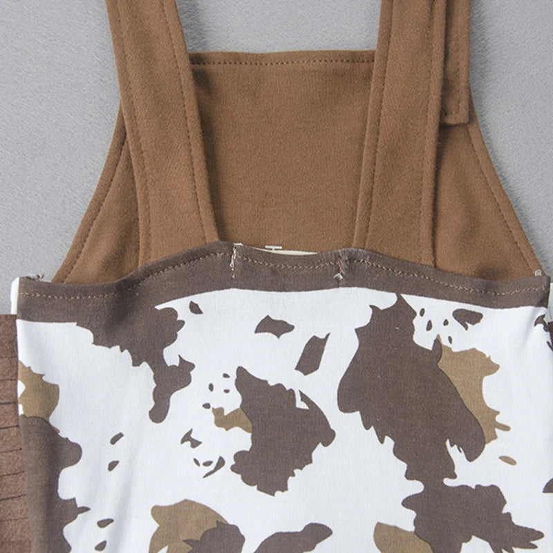 Baby Costume Infant Cowboy 3pcs Sets Hat+Scarf+Romper