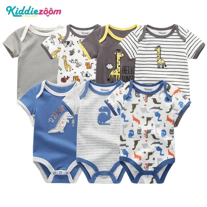 Newborn Baby Clothing 7Pcs/Lot Infant Bodysuits 100%Cotton