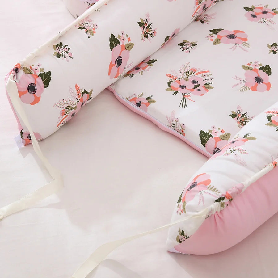 Portable Baby Bed Crib Baby Nest With Pillow