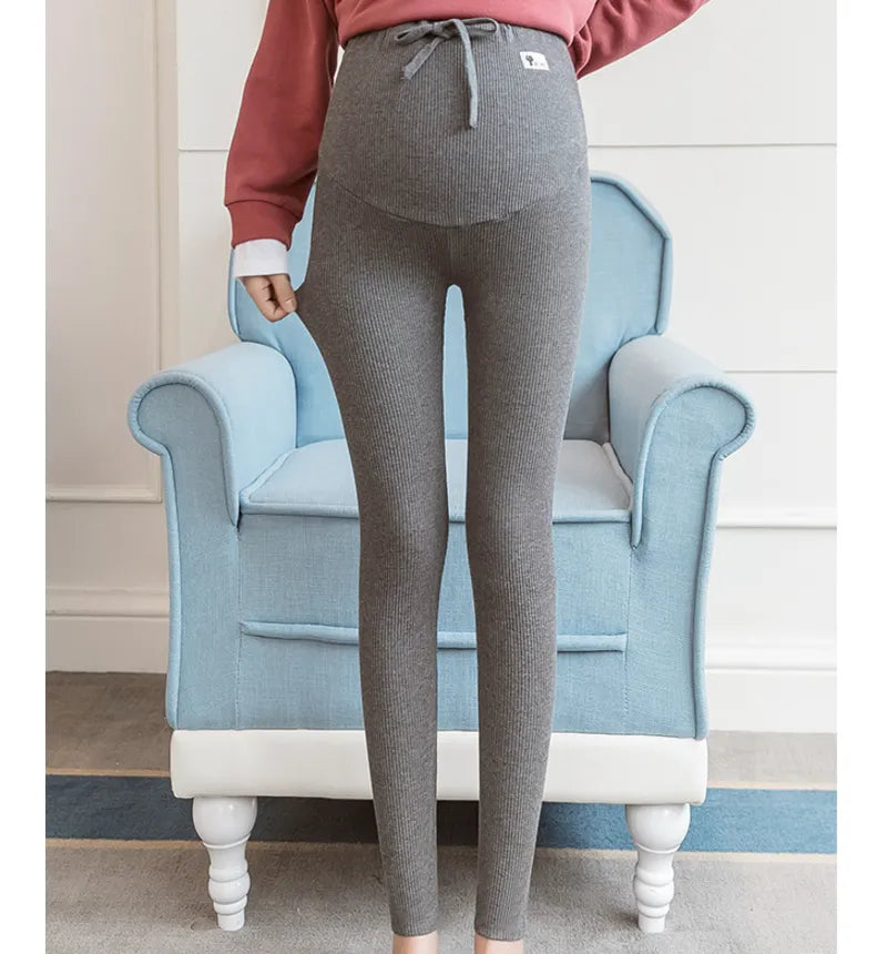 Casual Leggings For Pregnant Women Elastic High Waist