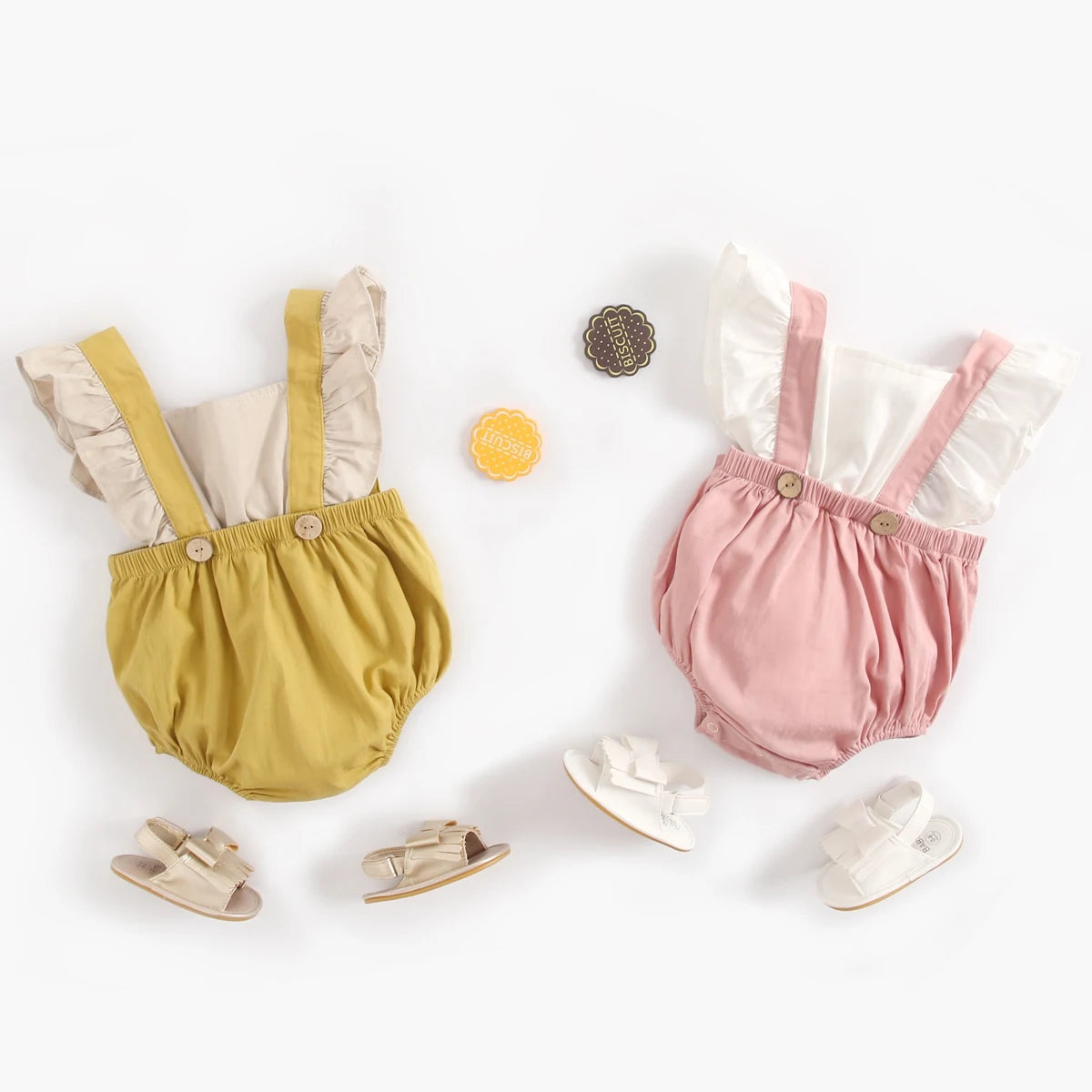 Cute Summer Princess Baby Girls Cotton Bodysuits