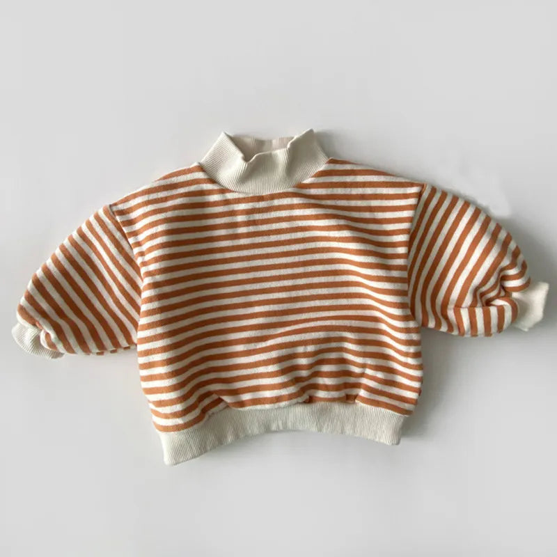 Baby Thicken Warm High-neck Sweatshirt