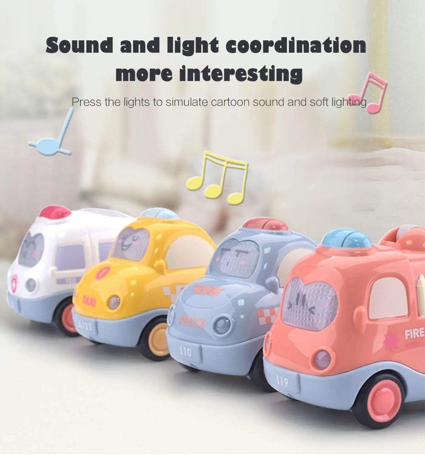 Car Toys For Baby Boy 1 Year Old Montessori Music Cars For Toddler 13 24 Month Kids Early Learning Educational Toy Birthday Gift