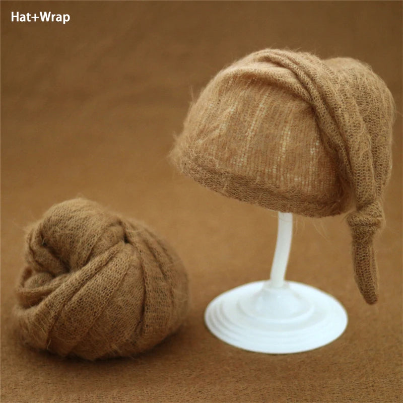 Big Size Newborn Baby Photograpgy Wraps Backdrop Blanket Mohair Infant Stretch Photo Props Background Shoot Studio 140*160cm