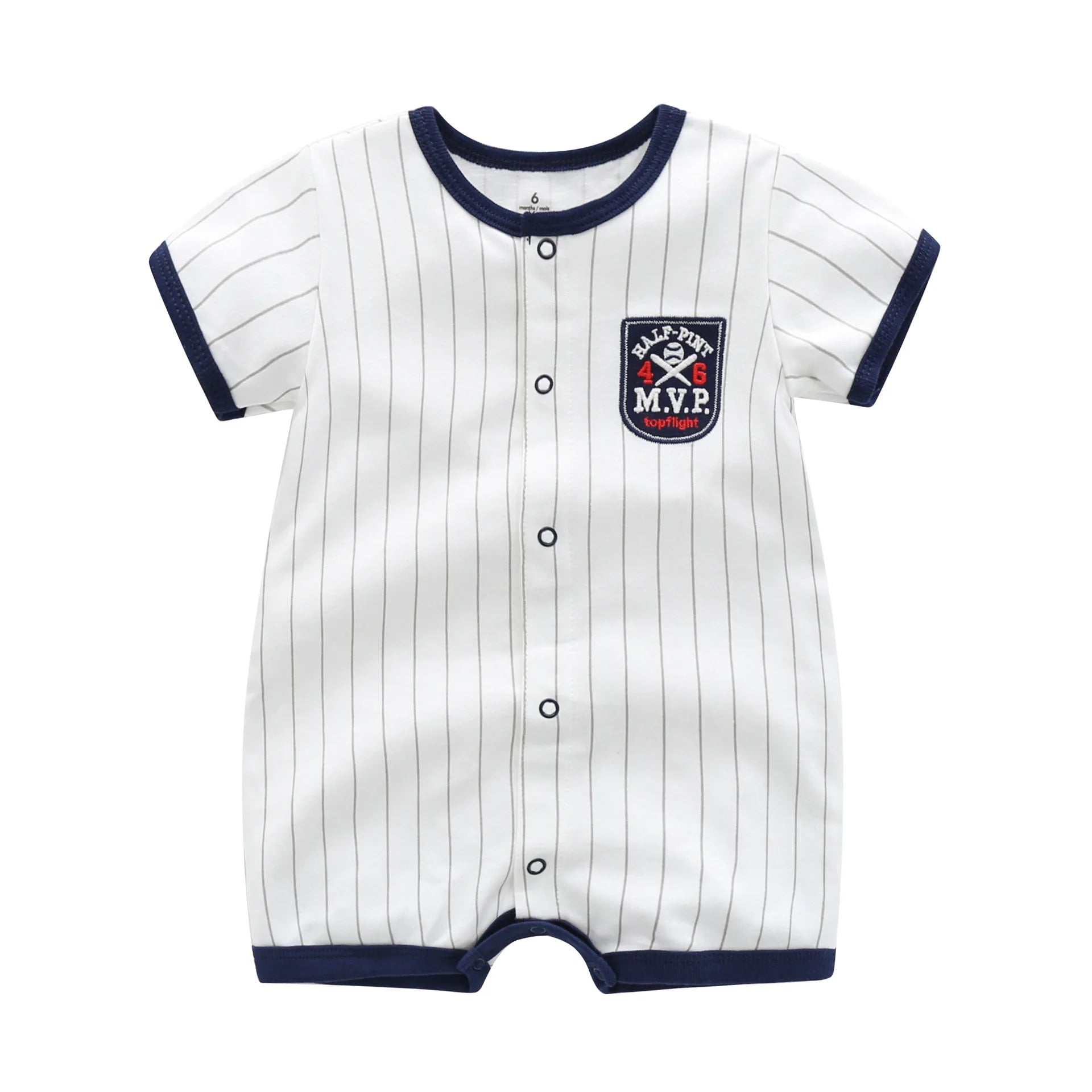 Summer 100% Cotton Newborn Infant Bodysuits 6-24