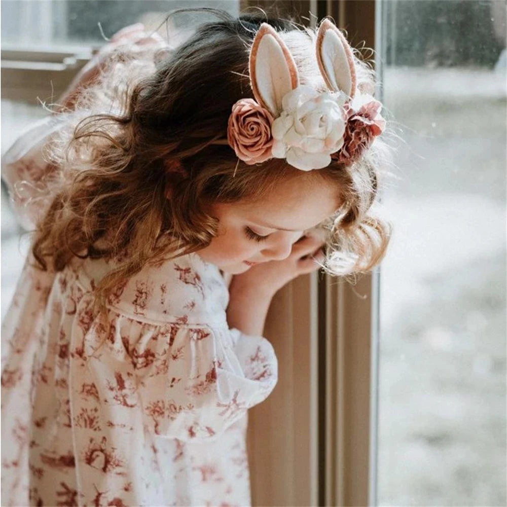 Lovely Baby Girls Easter Day Headband Rabbit Ear Accessories