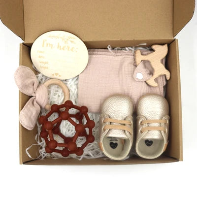 Baby Gift Box Genetic Ball Toddler Shoes Rabbit Ears Toy Grindy Bear