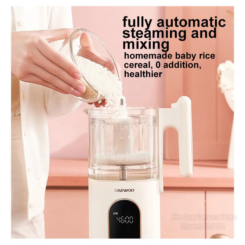 Baby Food Maker Automatic Steam Cooking Stirring Supplement Machine