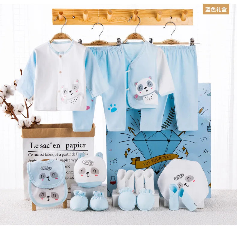 new arrival newborn baby underwear supplies baby gift box set 18 pcs newborn warm clothes cotton suit baby supplies gift box