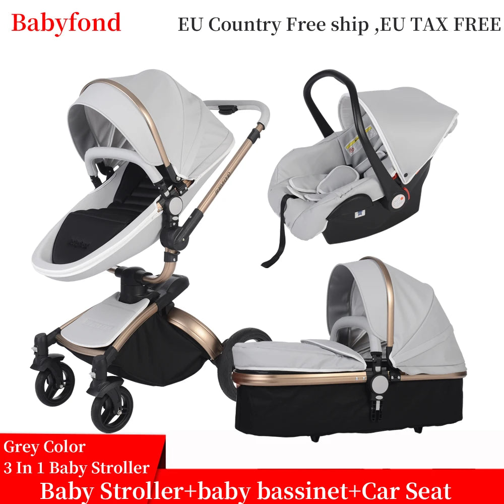 Babyfond Luxury Baby Car Seat Stroller  Baby Stroller