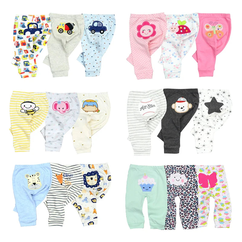 Baby Girl Pants 3/4/5Pieces Cotton Newborn Baby