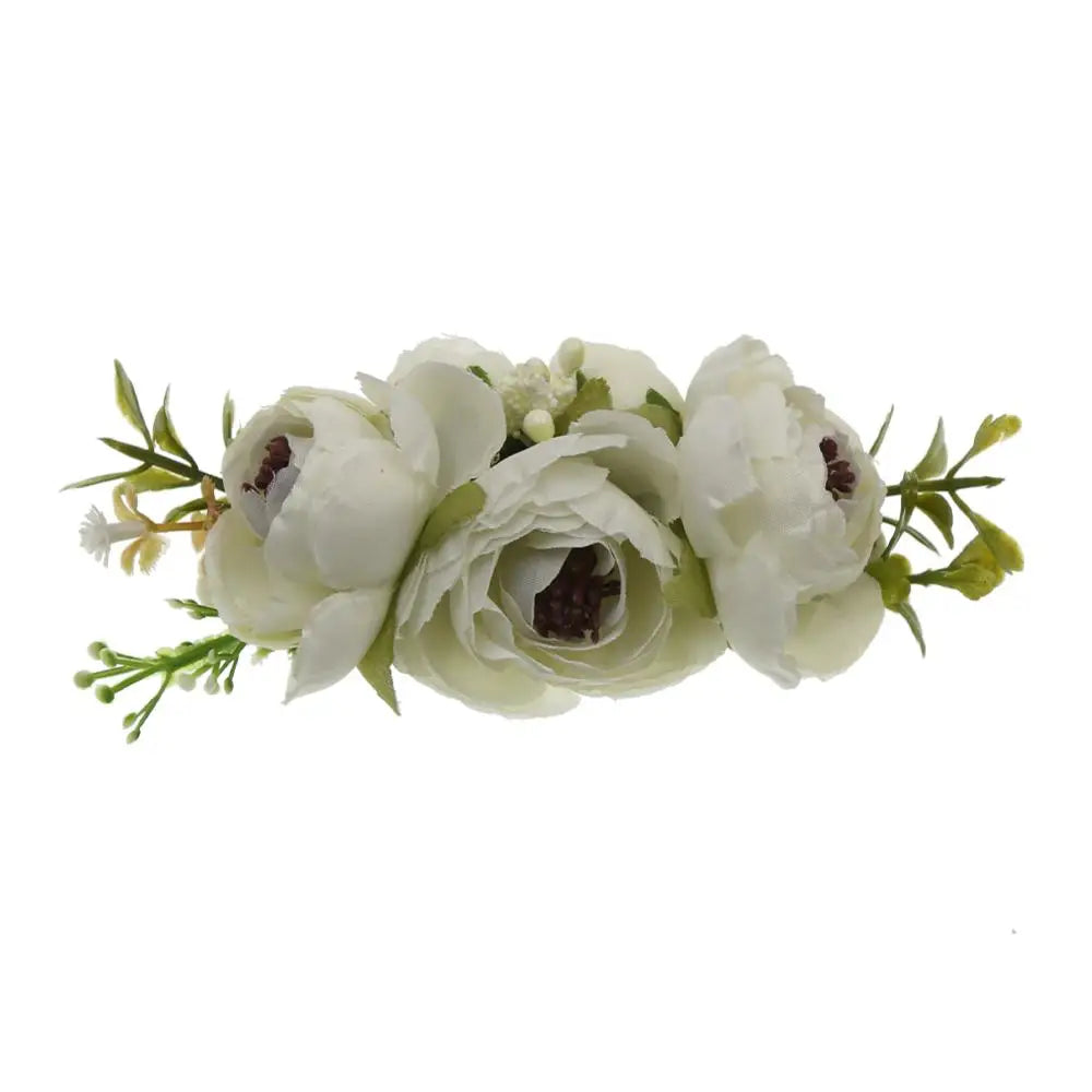 Baby Girl Headbands Nylon Floral Pearl Newborns Headband Princess