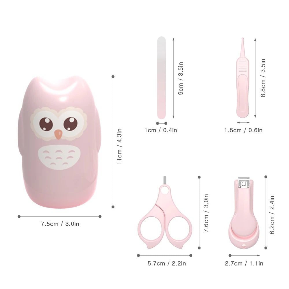 Baby Nail Clipper Set with Storage Box Newborn Nail Clipper Scissors File Tweezers Infant Nail Care Set Nursery Kit Nail Care