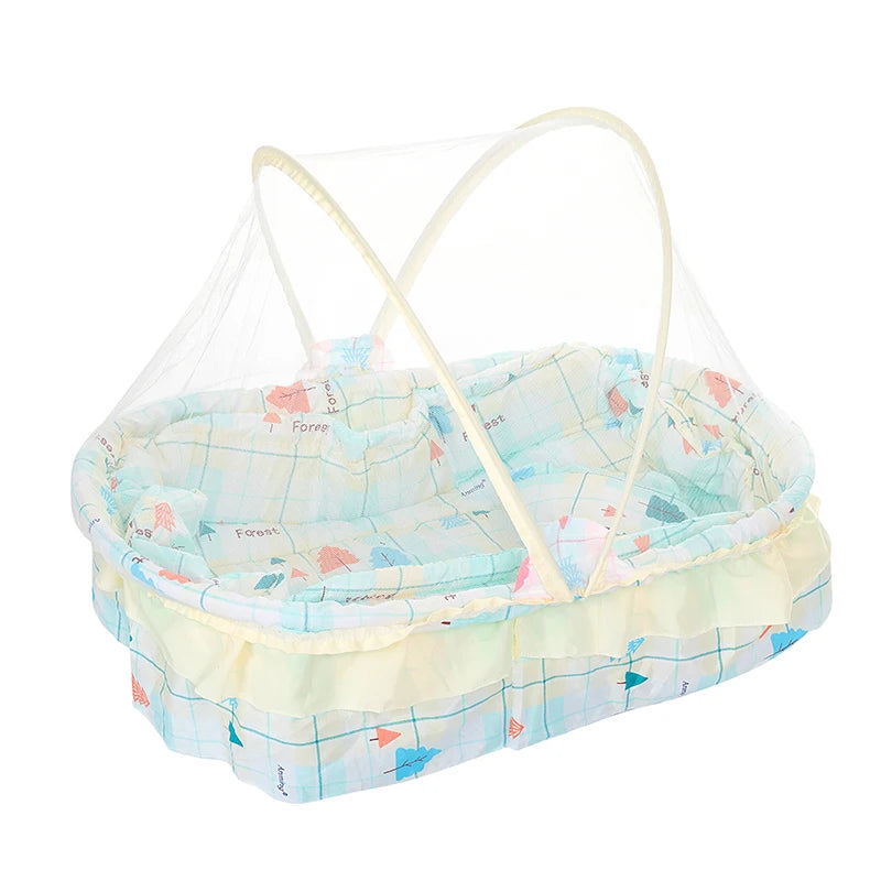 Baby Travel Portable Mobile Crib Baby Nest Cot Newborn Multi-function Folding Bed Child Foldable Chair  Mosquito Net