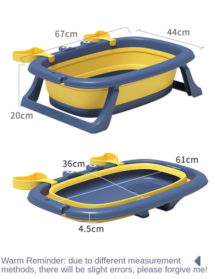 Folding Bathtub for Newborn, Lying Universal Bath Barrel, Baby Supplies, 2023