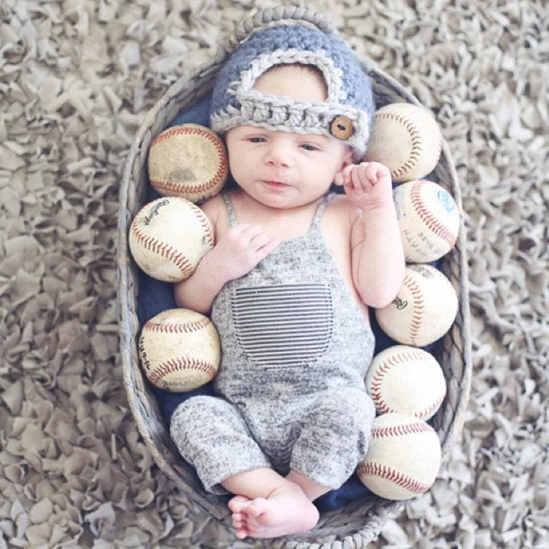 Newborn Photography Props Girl Romper Twin Shooting Accessorie Sets Sitter Baby Boy Outfits Photo Prop Newborn Pocket Pants