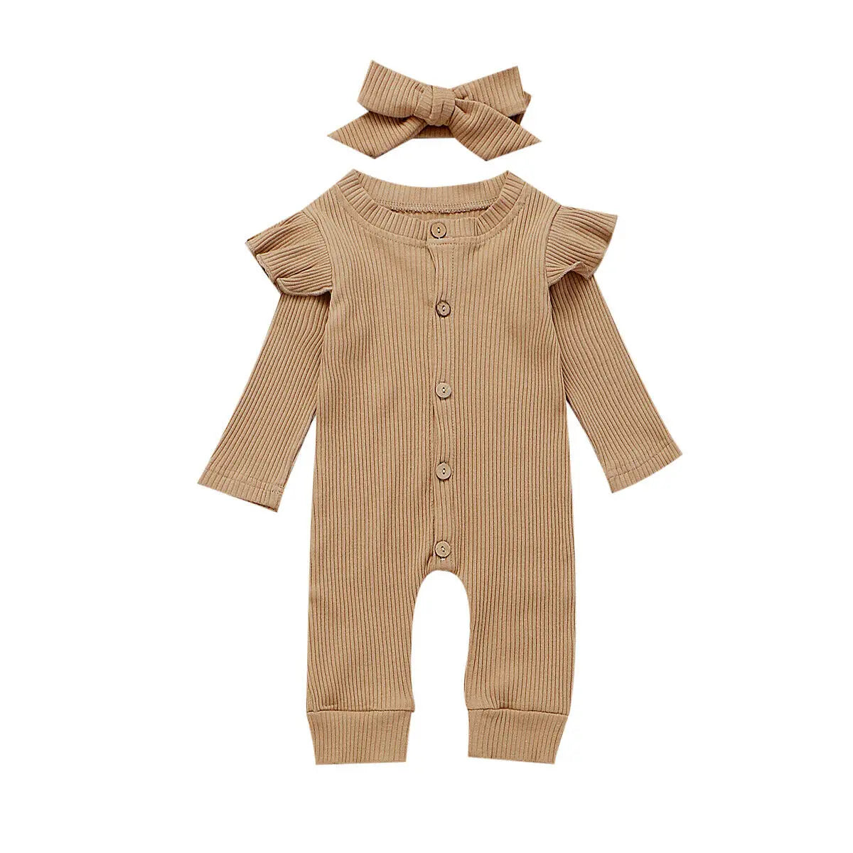 Baby Clothes Knitted Cotton Romper Jumpsuit 2PCS Outfits