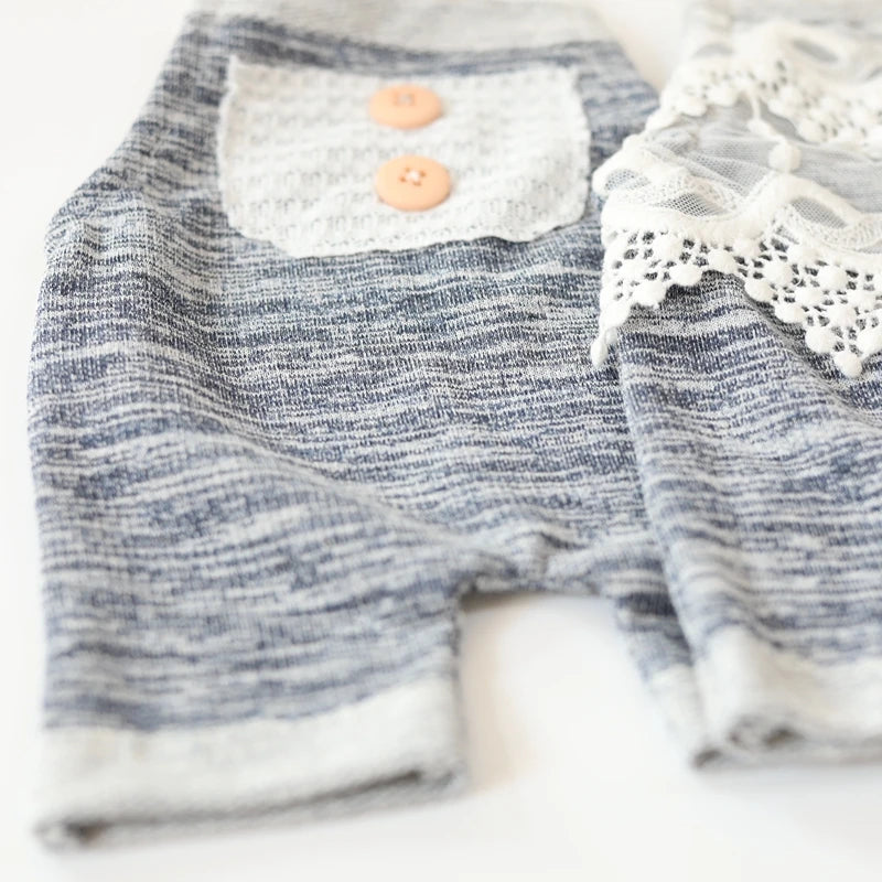 Newborn Photography Props Accessories Cute Twin Baby Clothes for Photo Shoot Suspender Jumpsuit Studio Costume Props