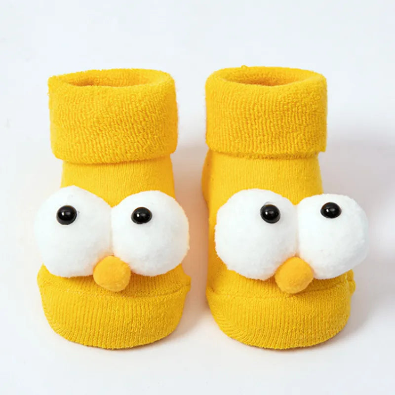 Cartoon big eyes baby socks