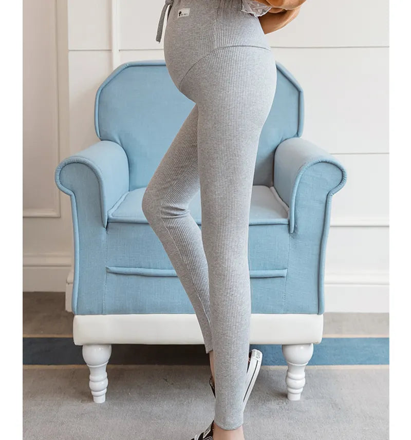 Casual Leggings For Pregnant Women Elastic High Waist