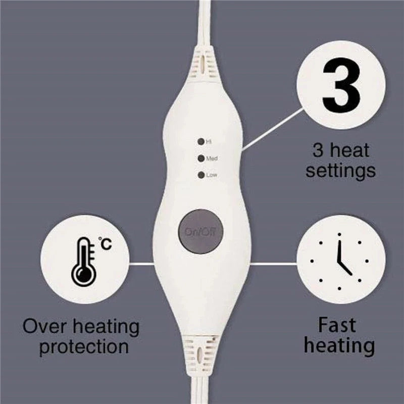 Electric Heating Shoulder Neck Heating Pad Warming Blanket Electric Heating Shoulder Wrap Pain Relief Temperature Controller
