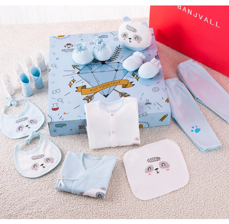 new arrival newborn baby underwear supplies baby gift box set 18 pcs newborn warm clothes cotton suit baby supplies gift box
