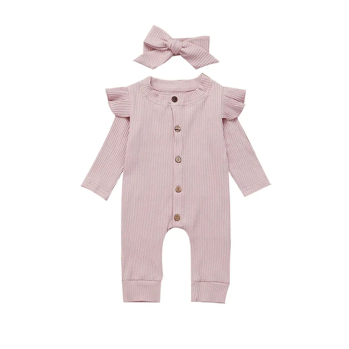 Baby Clothes Knitted Cotton Romper Jumpsuit 2PCS Outfits