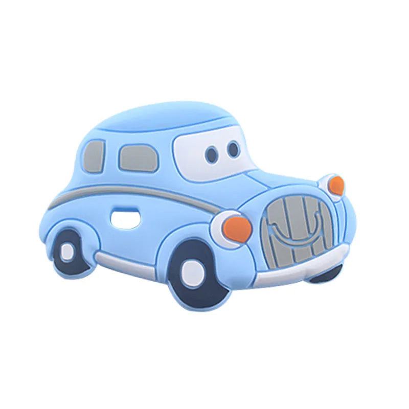 BPA Free 1pc Car Shaped Silicone Baby Teether Rodent Baby Teething Toys Chewable Baby Products Nursing Gift For Baby Boy