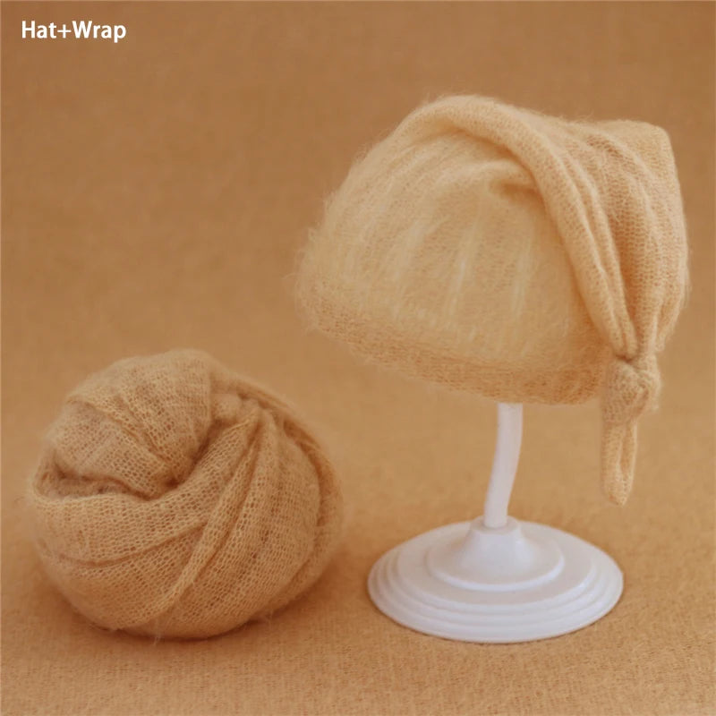 Big Size Newborn Baby Photograpgy Wraps Backdrop Blanket Mohair Infant Stretch Photo Props Background Shoot Studio 140*160cm