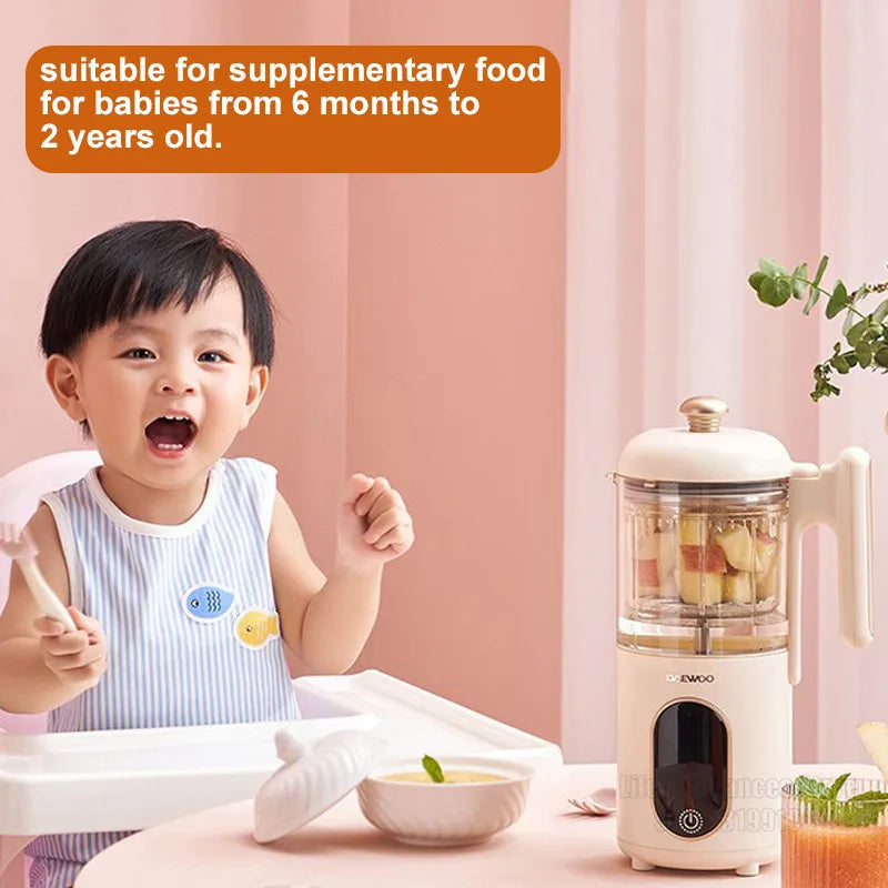 Baby Food Maker Automatic Steam Cooking Stirring Supplement Machine