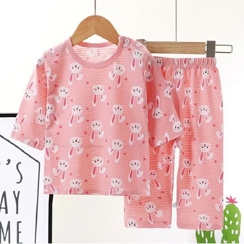 Cotton Set for Kids Baby Pajamas Clothes