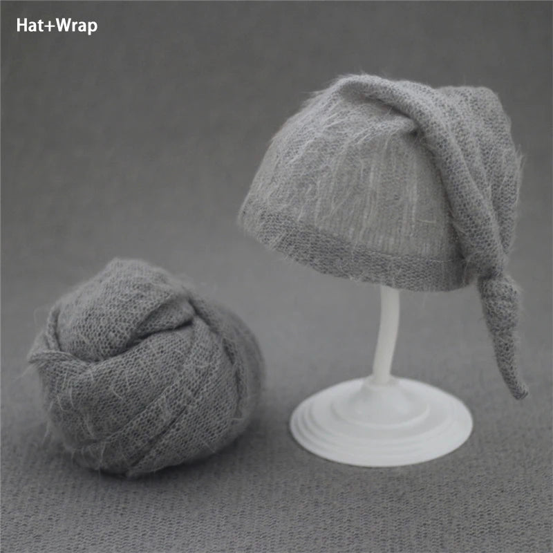 Big Size Newborn Baby Photograpgy Wraps Backdrop Blanket Mohair Infant Stretch Photo Props Background Shoot Studio 140*160cm