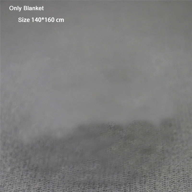 Big Size Newborn Baby Photograpgy Wraps Backdrop Blanket Mohair Infant Stretch Photo Props Background Shoot Studio 140*160cm