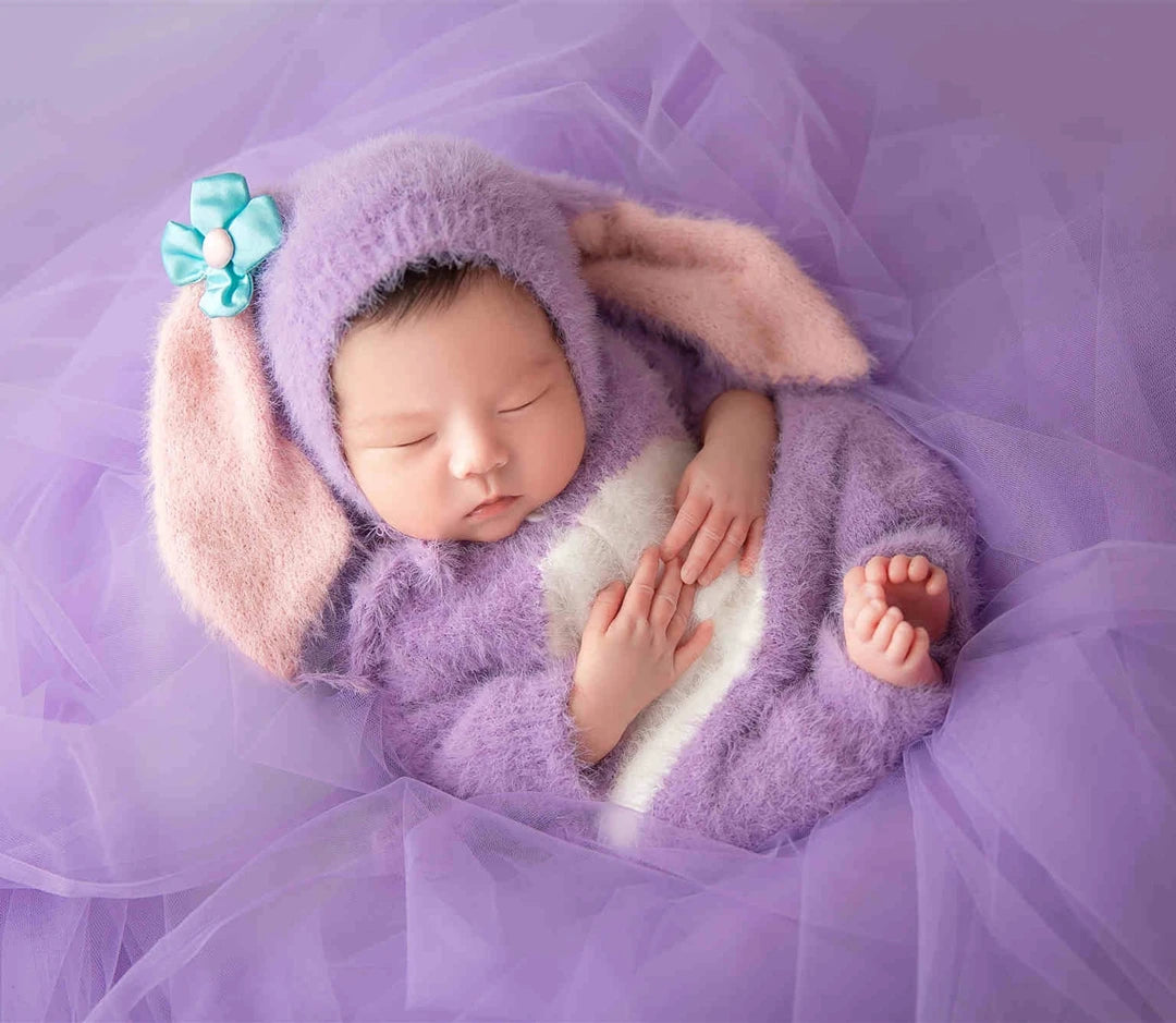 Fuzzy Newborn Knitting Pattern Newborn Bunny Romper