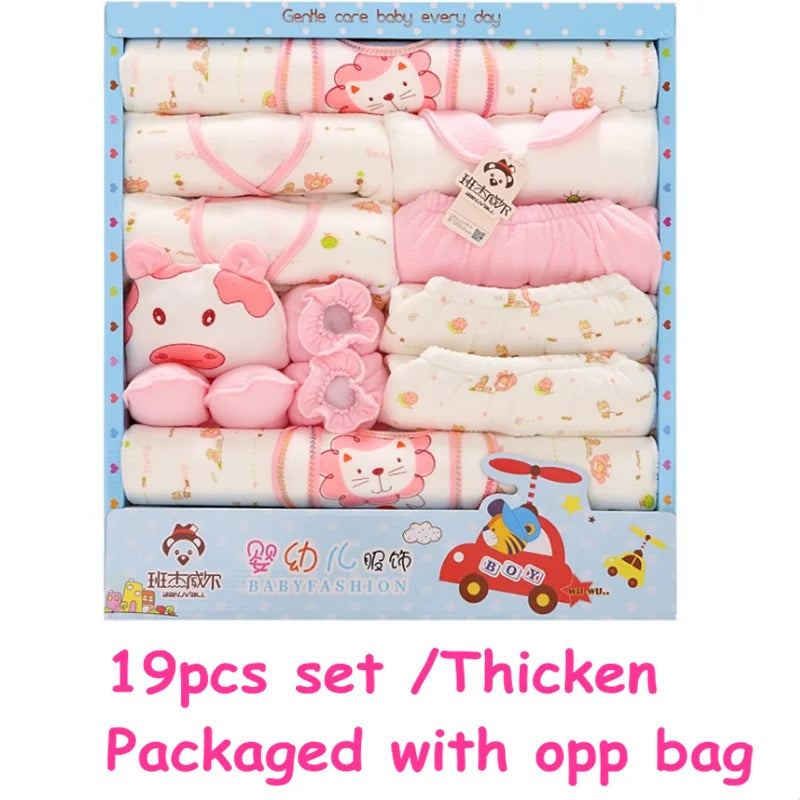 Baby Clothes Set For Newborn Bibs Cap Socks Blanket Cotton