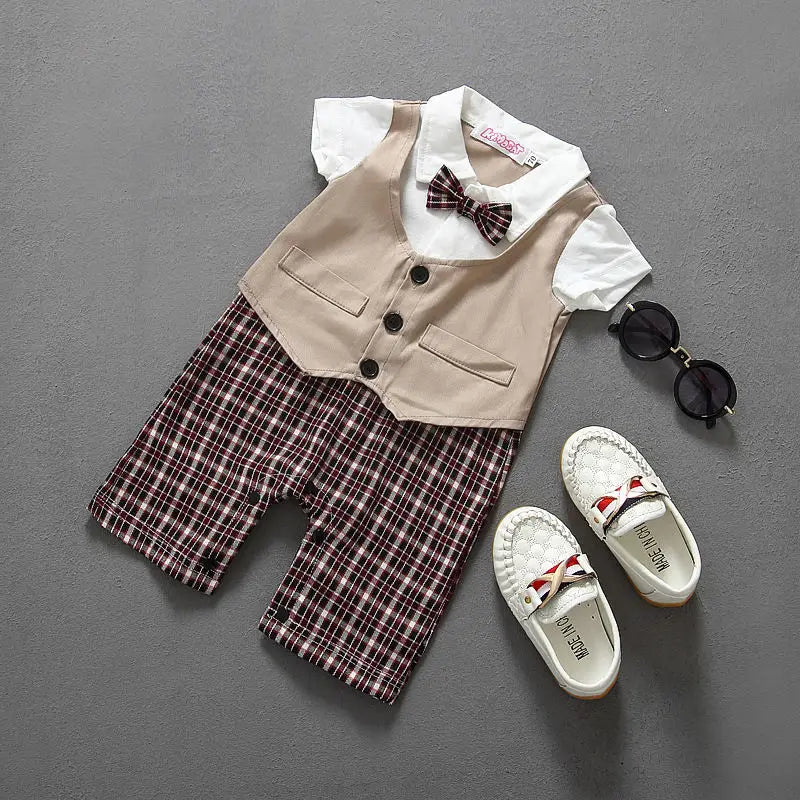 Newborn Kid Baby Boy Infant Outfits Set Jumpsuit Romper One Piece Suit Mother Kids Baby Clothing Baby's Sets