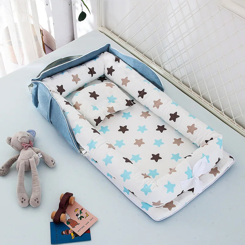 Baby Nest Travel Bed Infant Cotton Cradle Crib