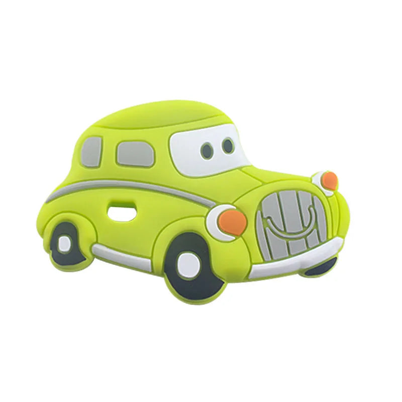 BPA Free 1pc Car Shaped Silicone Baby Teether Rodent Baby Teething Toys Chewable Baby Products Nursing Gift For Baby Boy