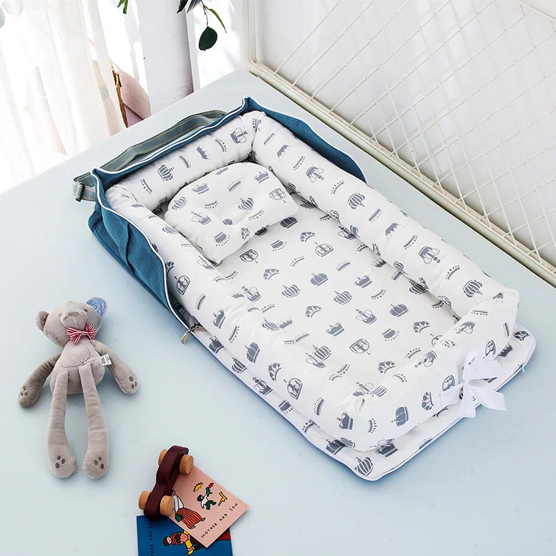 Baby Nest Travel Bed Infant Cotton Cradle Crib