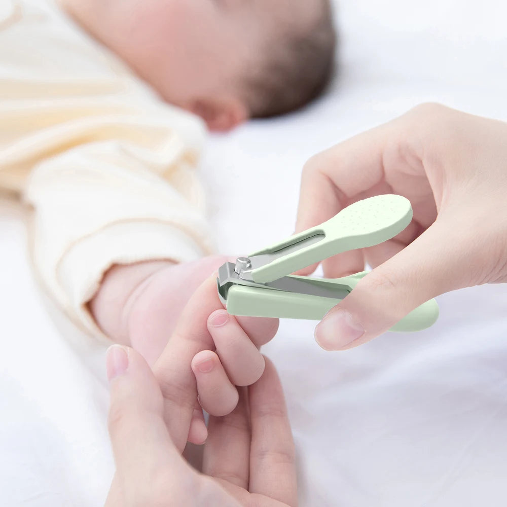 Baby Nail Clipper Set with Storage Box Newborn Nail Clipper Scissors File Tweezers Infant Nail Care Set Nursery Kit Nail Care