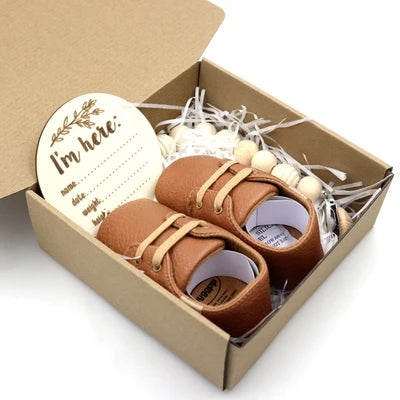 Baby Gift Box Genetic Ball Toddler Shoes Rabbit Ears Toy Grindy Bear