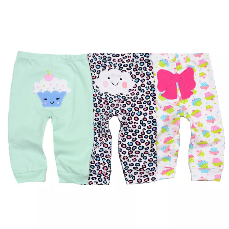 Baby Girl Pants 3/4/5Pieces Cotton Newborn Baby