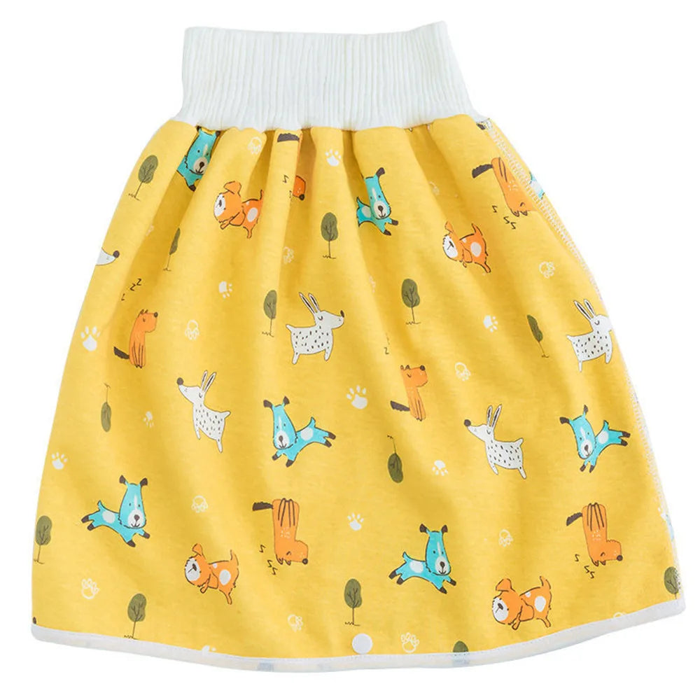 Baby Waterproof Diaper Pants&Skirt for Potty Training Baby Comfy Diaper Short for Boys and Girls Sleeping Bedclothes Night Time