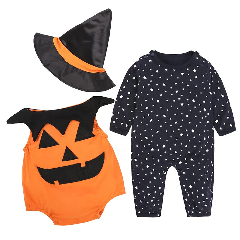Halloween Costumes Baby Pumpkin Jumpsuit 0-3T