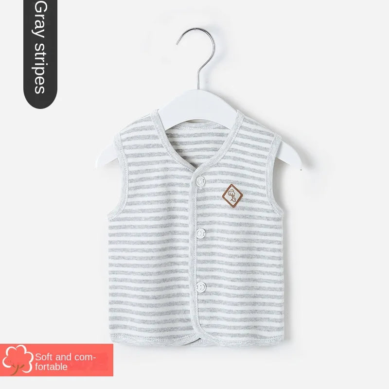 Baby Vest Spring and Autumn Thin Cotton Girls' Clothes
