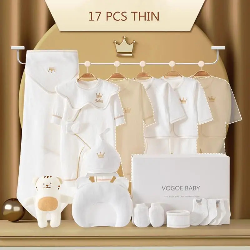 Newborn Baby Clothing Set 15/17/18/20 pieces/0-6 Months 100% Cotton