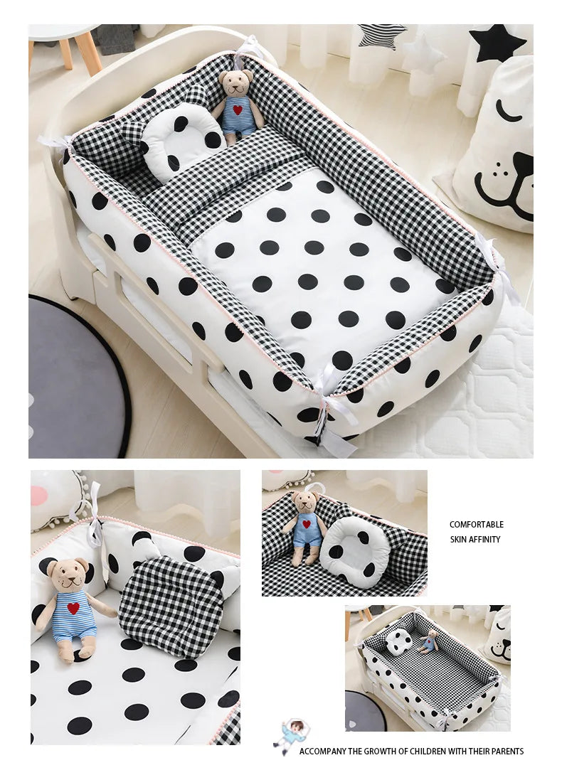 Baby Nest Bed Portable Crib Travel Infant Toddler Cradle f