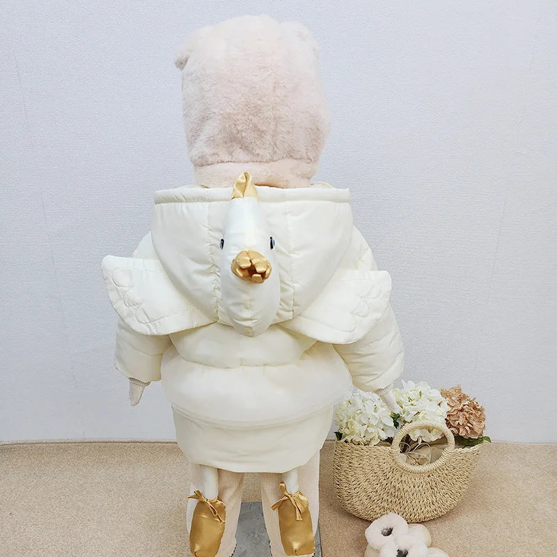 New Kids Down Jacket For Girls Boys Coat Waterproof Winter New Child Shiny Hooded Outwear Snowsuit Thick Down Coat Clothes
